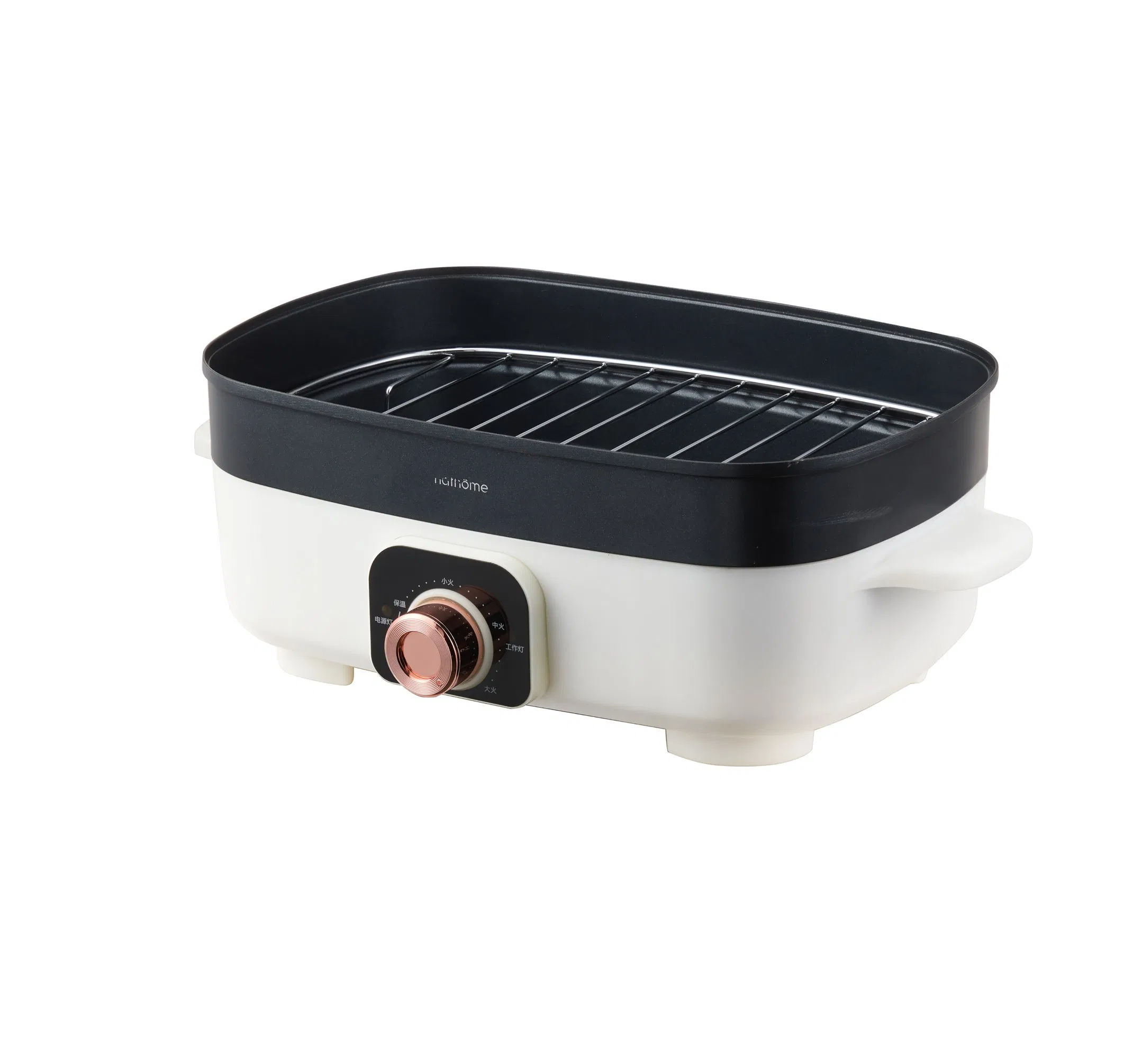 Multifunctional Cooking Pot with Non Stick Coating for Baking Grilling and Steam BBQ Pot