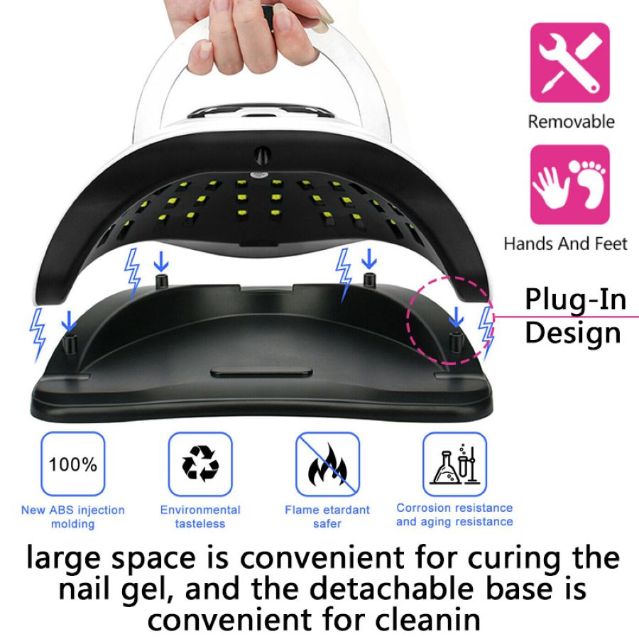 2025 New Design Professional X30 Cordless Nail Dryer Machine 120W Electric Wireless Portable UV LED Nail Lamp Rechargeable