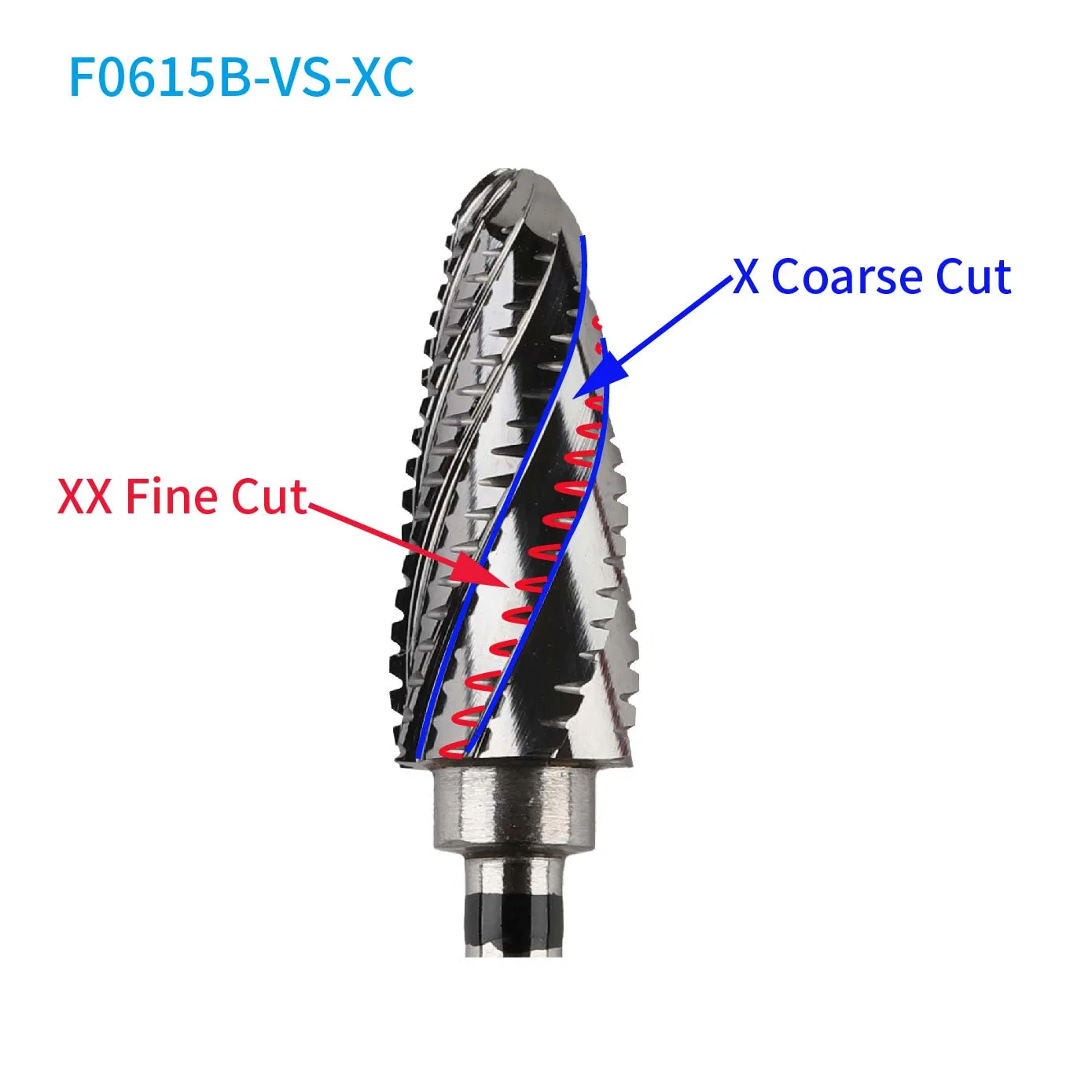 Nail Rotary Cutter Straight Cut Clogging Free Carbide Milling Nail Rotary Cutter