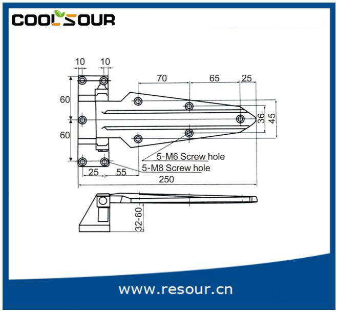 Adjustable Door Hinge, Cold Room Door Hinge, Dh-1450/Cx-1450, Yl-1450