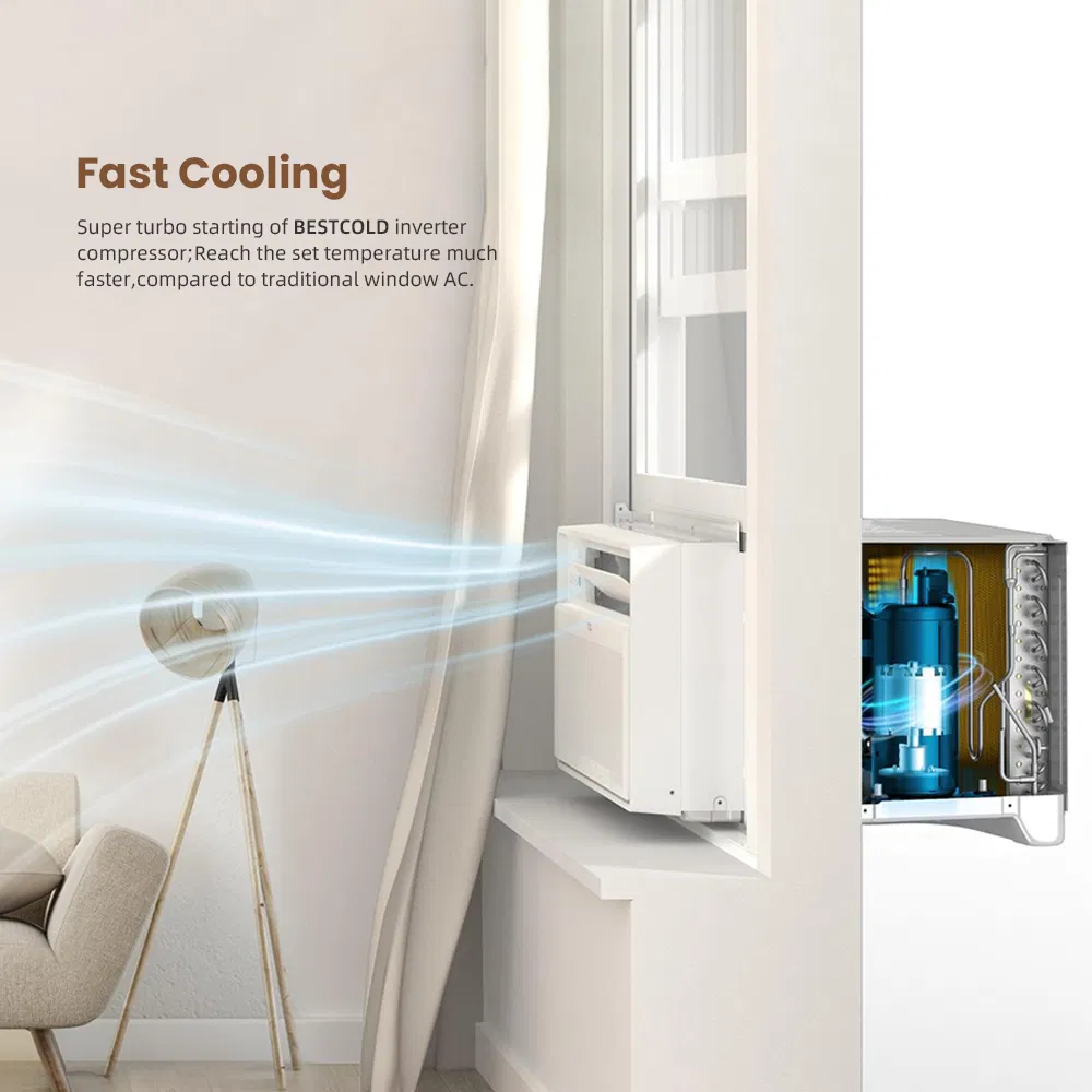 Bestcold 1 Ton Window Type Air Conditioner 18000 BTU Fast Cooling Energy Saving with Dehumidifier Home Air Conditioners