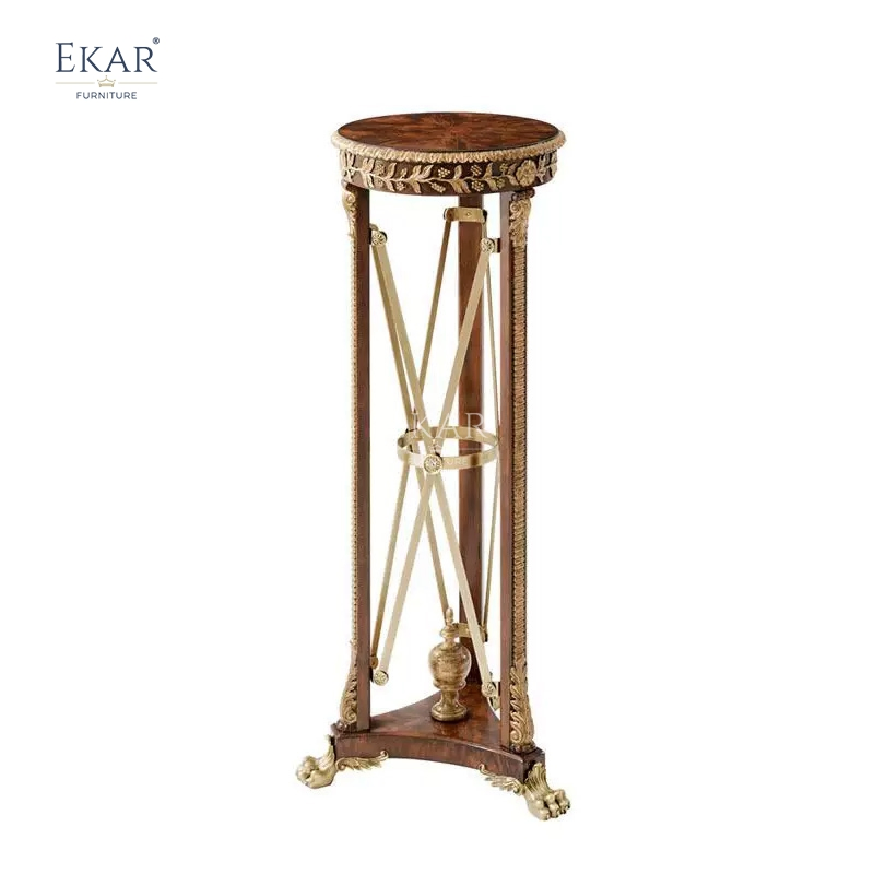 Ekar Sovereign Manor Grand Pedestal Stand Luxury British Style Plant Stand