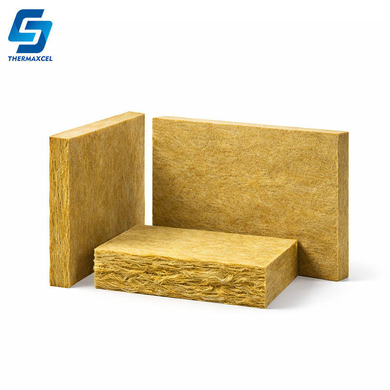 50mm 100mm Fireproof Thermal Insulation Basalt Rock Wool Board for Industrial Furnace and Oven Wal