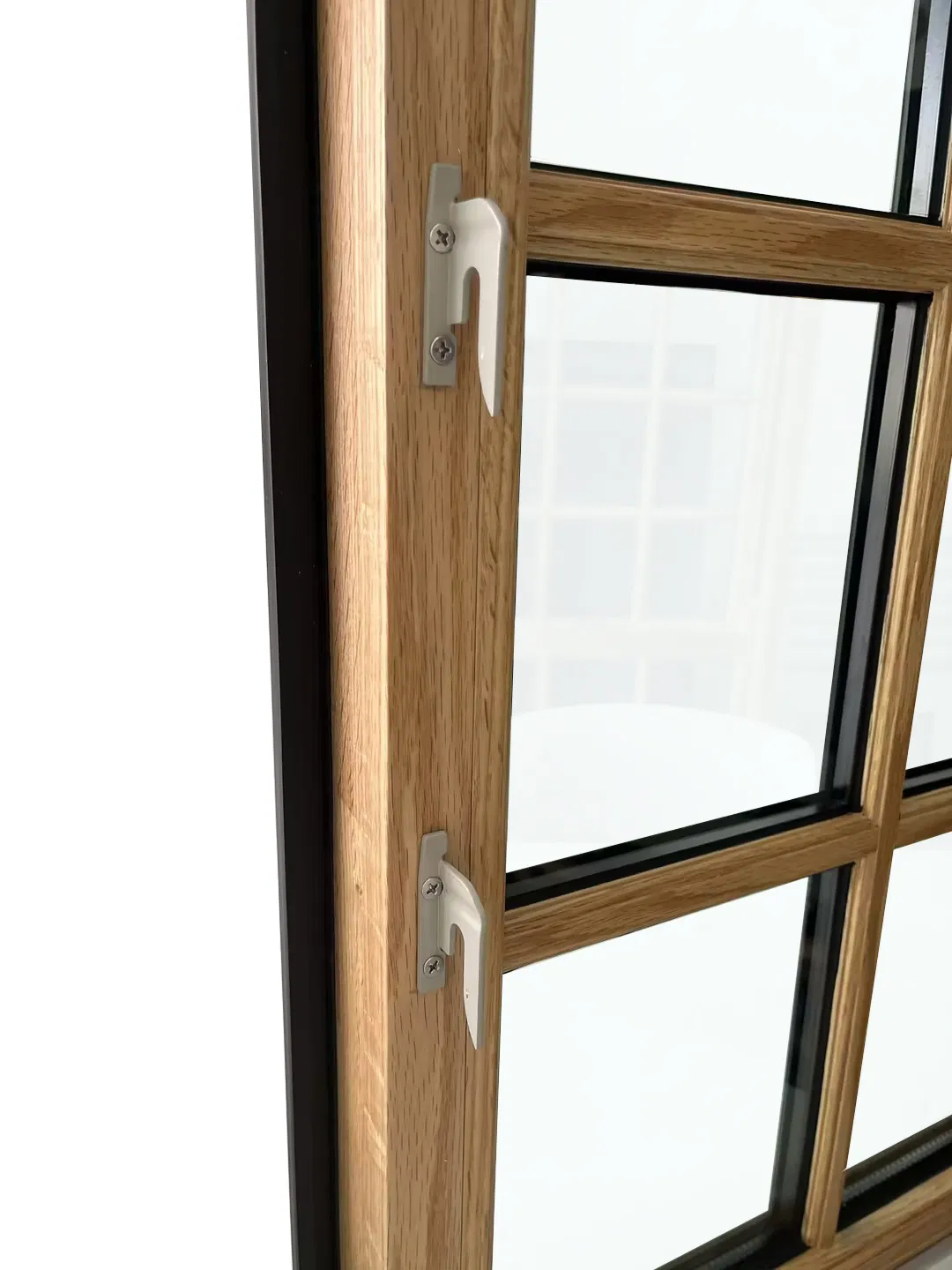 Penjoy Factory Price Aluminum Clad Wood Casement Window for Home