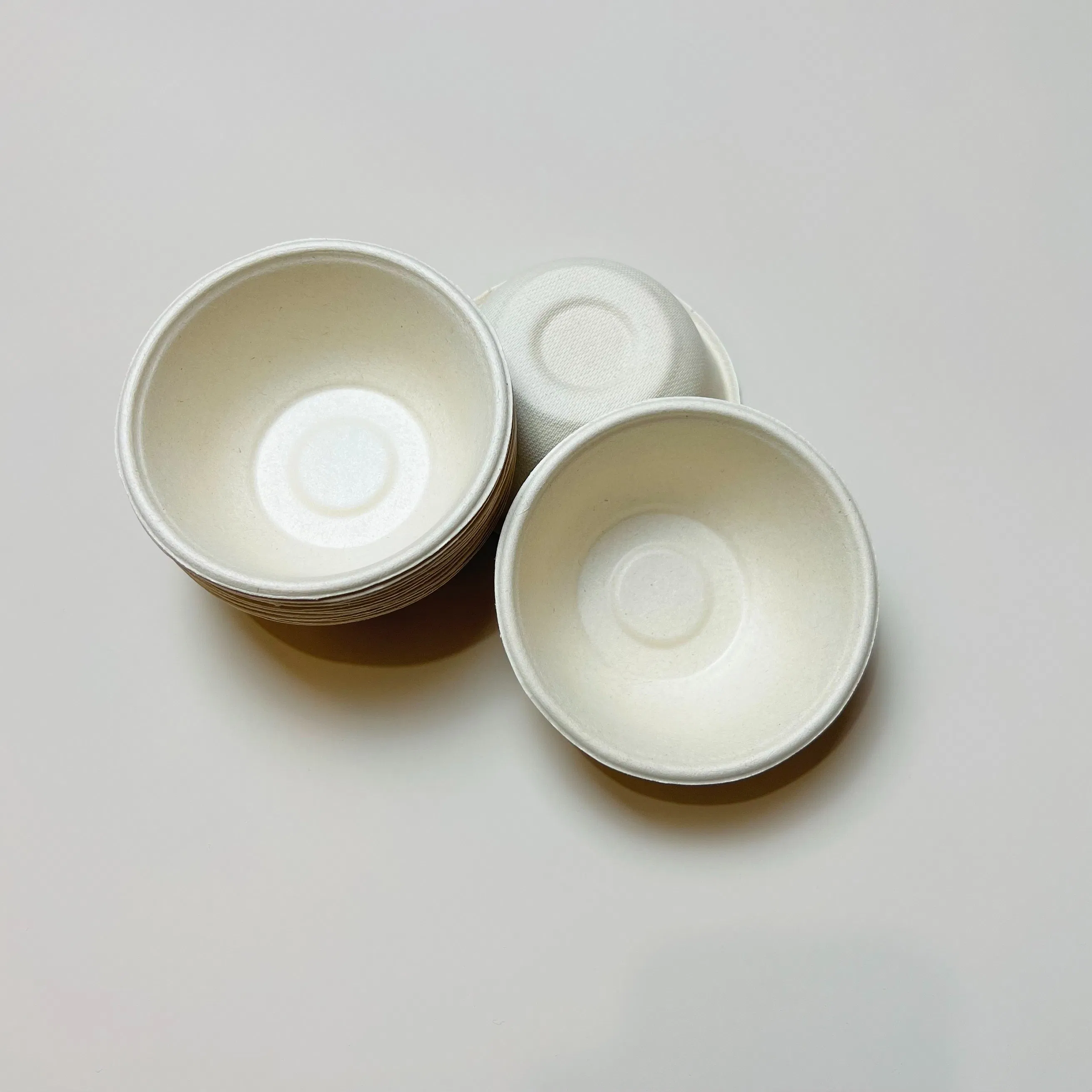 Biodegradable Disposable Sugarcane Bagasse Paper Pulp Soup Salad Bowl with Lid Sugarcane Bagasse Bowl