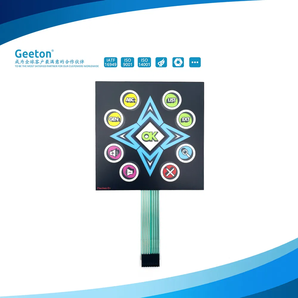 Custom Metal Dome Tactile Membrane Switch for Entertainment Devices