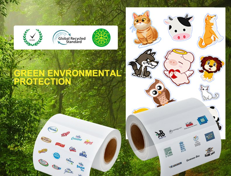 Rightint Polyester Pet Carton Void Label Security Clear Sticker Paper
