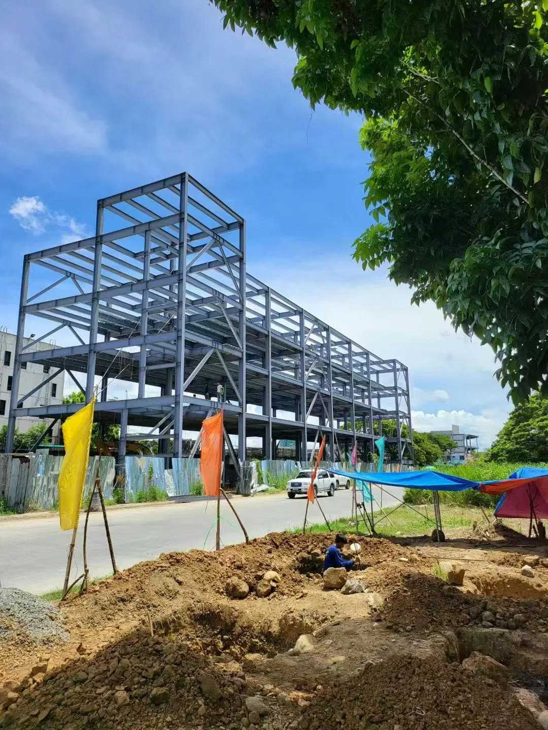 High-End New Design High Strength Stable Metal Factory Building for Office Building
