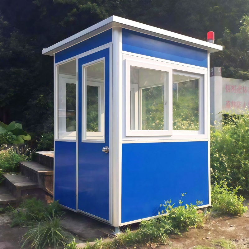 1.2m/1.5m Outdoor Steel Structure Luxury Modular Mobile Modern Portable Prefab Sentry House for Prefabricated Booth Security Guard Service Kiosks
