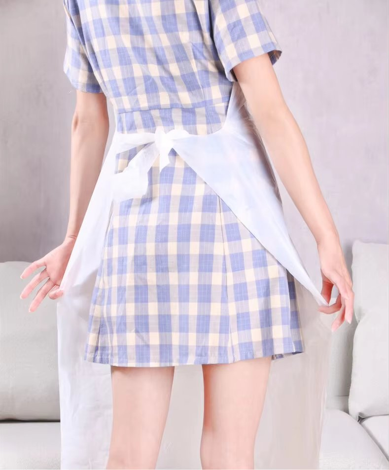 Disposable Plastic PE CPE LDPE HDPE Apron Personal Cleaning Plastic Apron