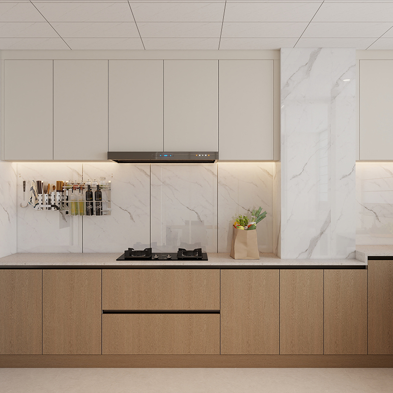 PVC Wall Panel Bamboo Fiber Wood Grain Wood Decorative Integrated Panel for Modern Class Rooms