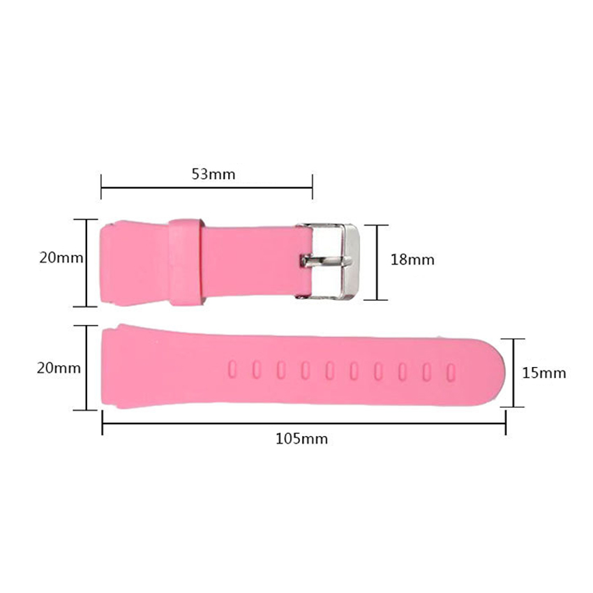 Silicone Watch Band Strap Sport Soft Diving Rubber Clock Watchbands