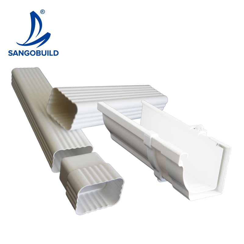 5.2 Inch Square House Roofing Rainwater Drainage System Diverter Gutters