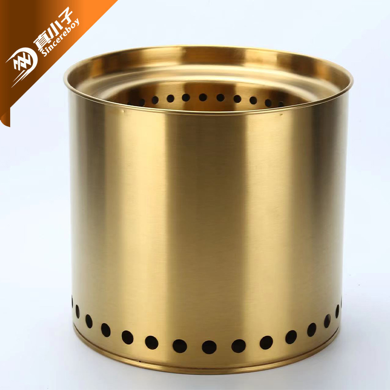 Походная печь из нержавеющей стали для готовки на дровах