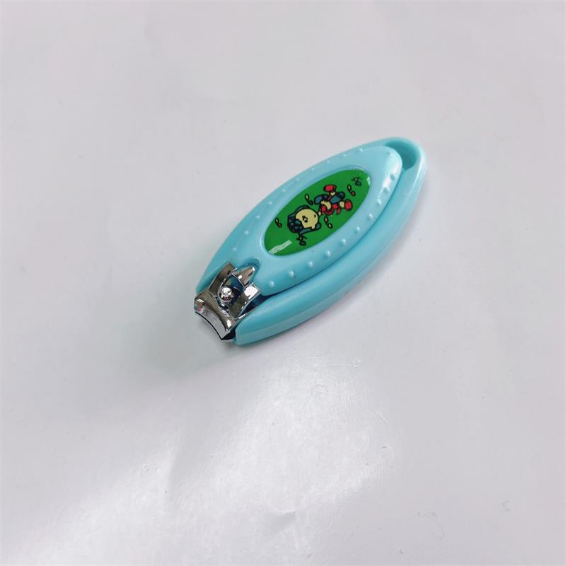 Safety Baby Infant Toe Finger Nail Clipper Cutter with Plastic Catcher and Cartoon Pattern