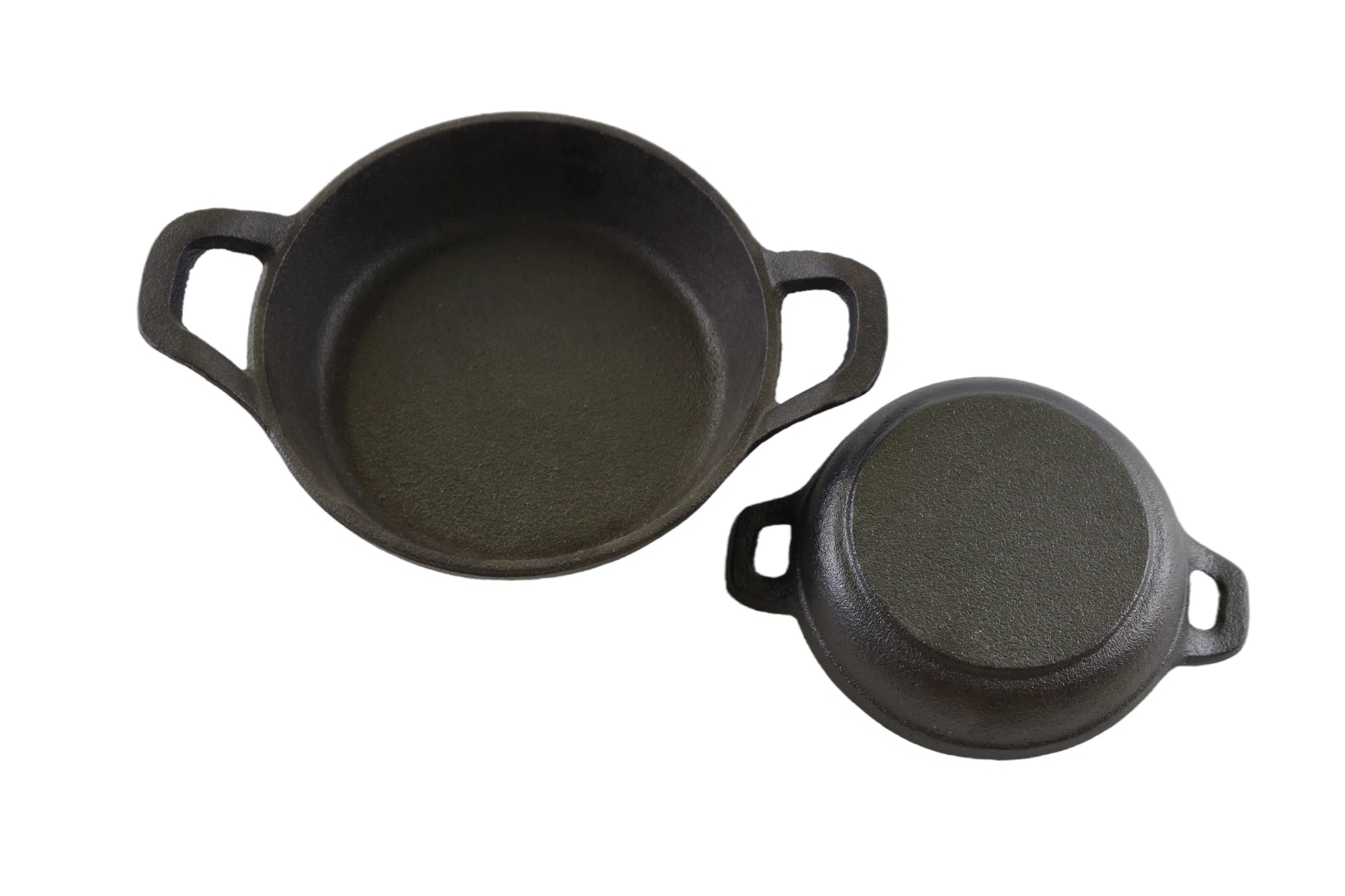 Чугунная сковорода-мини с двумя ручками