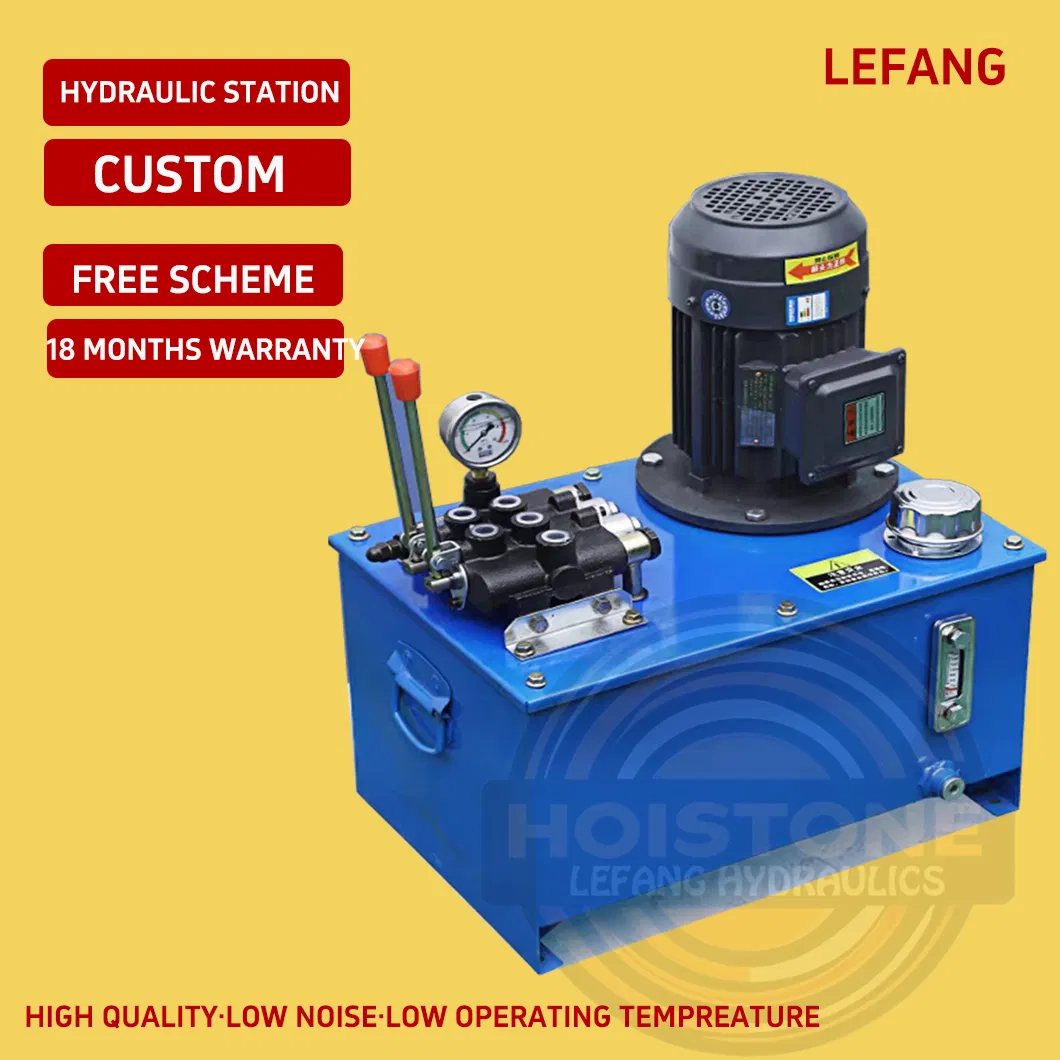 Мобильная гидравлическая станция с ручным клапаном