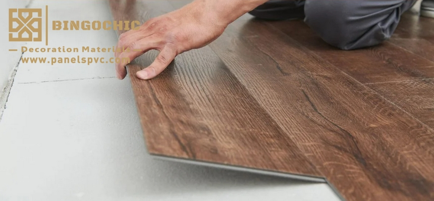 Click Lock Waterproof PVC Anti-Slip 5mm 6mm Luxury Spc Vinyl Spc Flooring