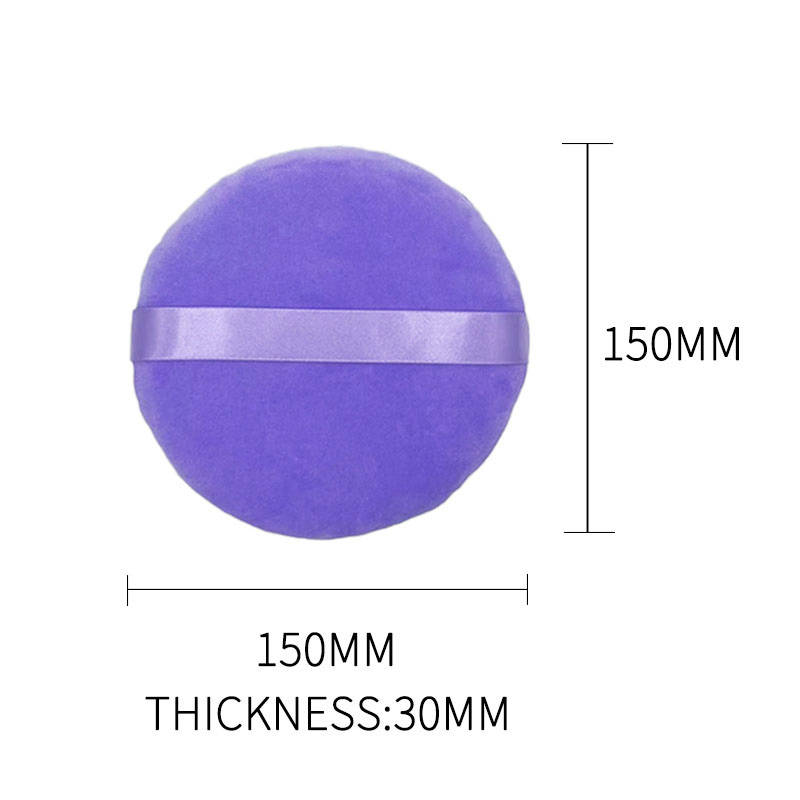 15cm Super Large Powder Air Cushion Short Velvet Round Flocking Fixing Bath Makeup Powder Puff