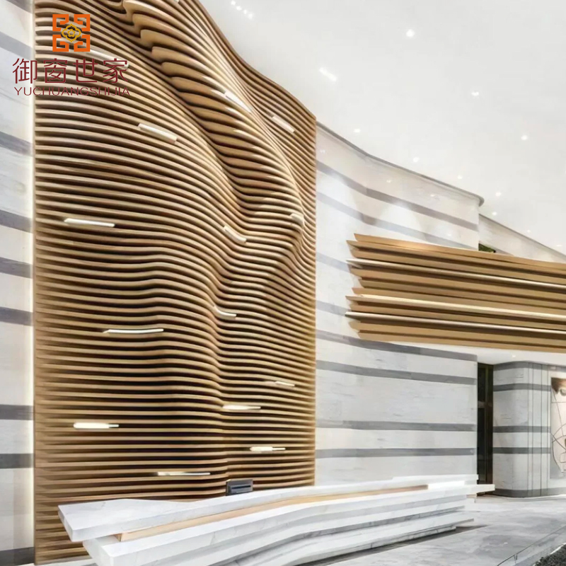 Aluminum Wave Baffle Exterior Light Aluminum Ceiling Profile for School Engineering Project