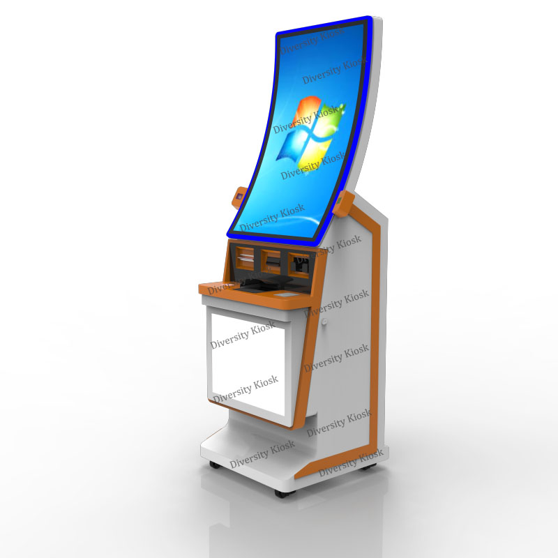 Digital LED Curved Screen Casino Cash ATM Machine Turnkey Software Hardware Solution