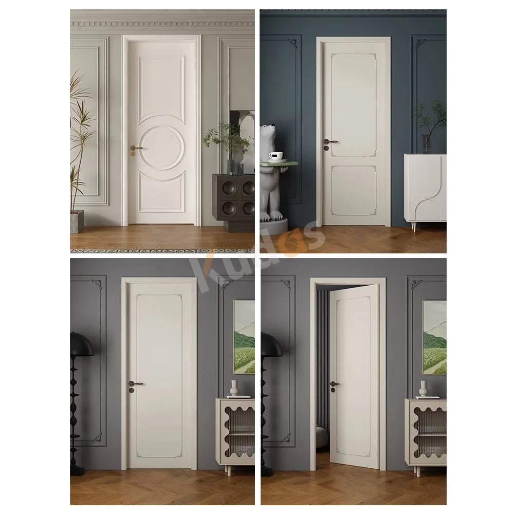 Wooden Painting Hardwood Prehung Hotel Door Interior Room Wood Door for Home