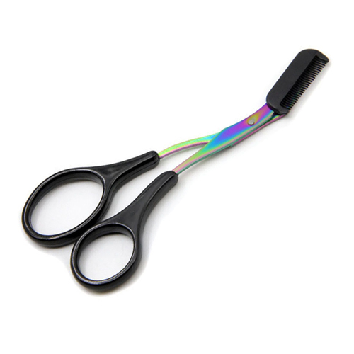Stainless Steel Beauty Band Eyebrow Scissors