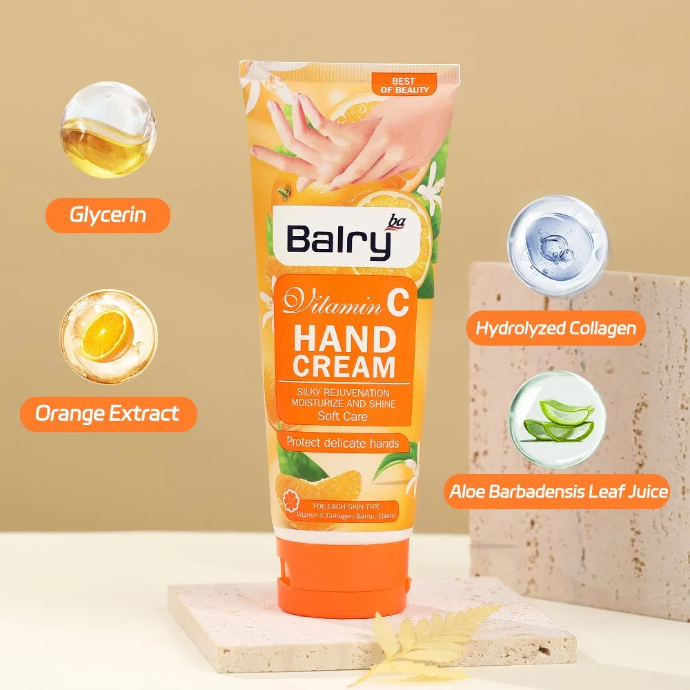 Best Selling Customizable Available Wholesale Moisturizing Anti-Aging Natural Care Vitamin C Hand Cream