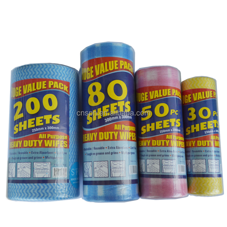 Disposable Non Woven Cleaning Tissue Dry and Wet Tissue in Roll Lazy Rags Reusable Clean Tissue