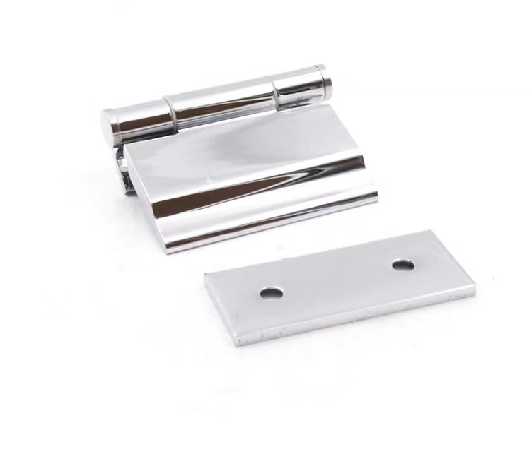 Heavy Duty Bathroom Glass Hardware Office Hotel Brass Adjustable Brass Movable Shower Screen Frameless Glass Door Hinge Irregular China OEM Factory