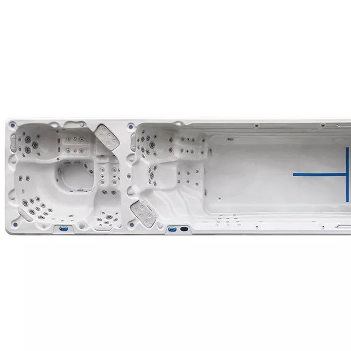 Большой плавательный спа-бассейн 8.5 м с зоной для плавания