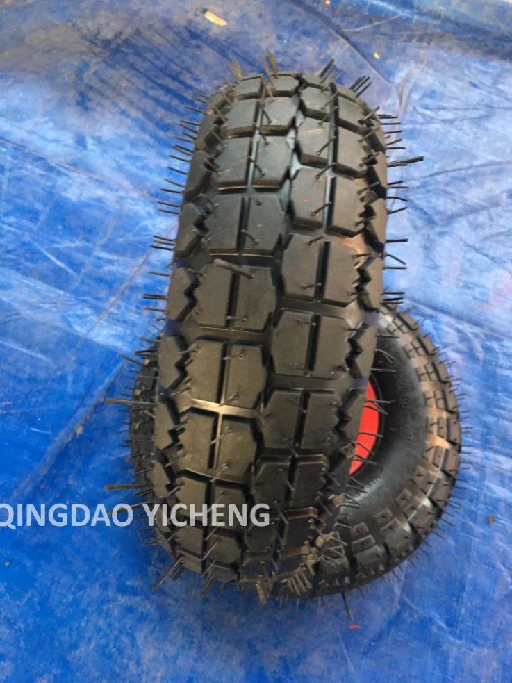 Heavy Duty Deep Pattern Pneumatic Wheel and PU Foam Wheel 10X3.50-4