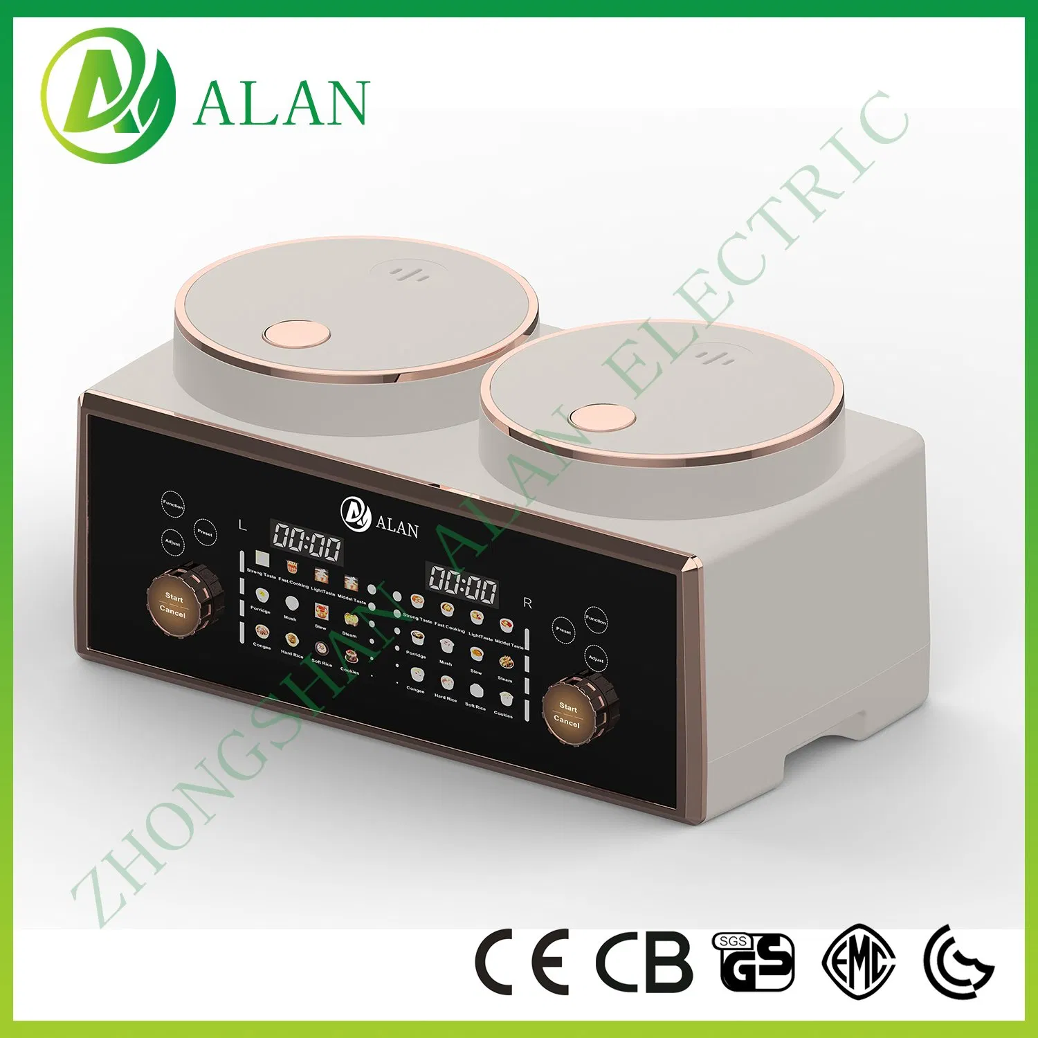 OEM CB Certificated Multi Functional Electric Cooking Pot with Steamer Hotpot Cooker for Fry Saute Steam Cooker