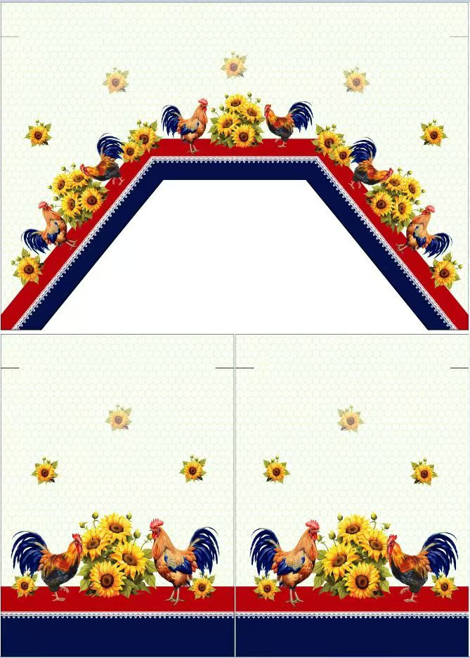 Bright Sunflower Pattern Kitchen Curtain for Vibrant Home Decor