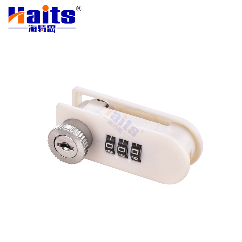 Zinc Alloy Drawer Combination Lock ABS Cabinet Door Lock White