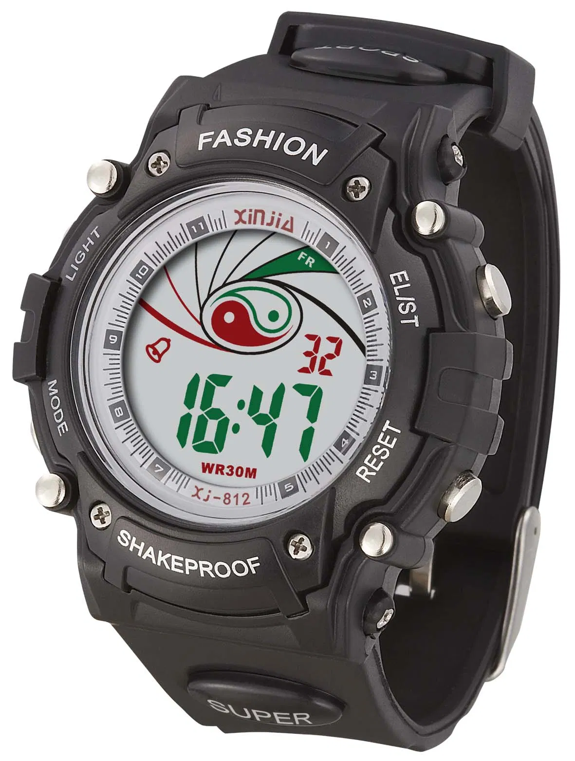 Hot Sell Item LED Flash Light Watch, 3ATM Water Resistant Mens Digital Wrist Sport Watch