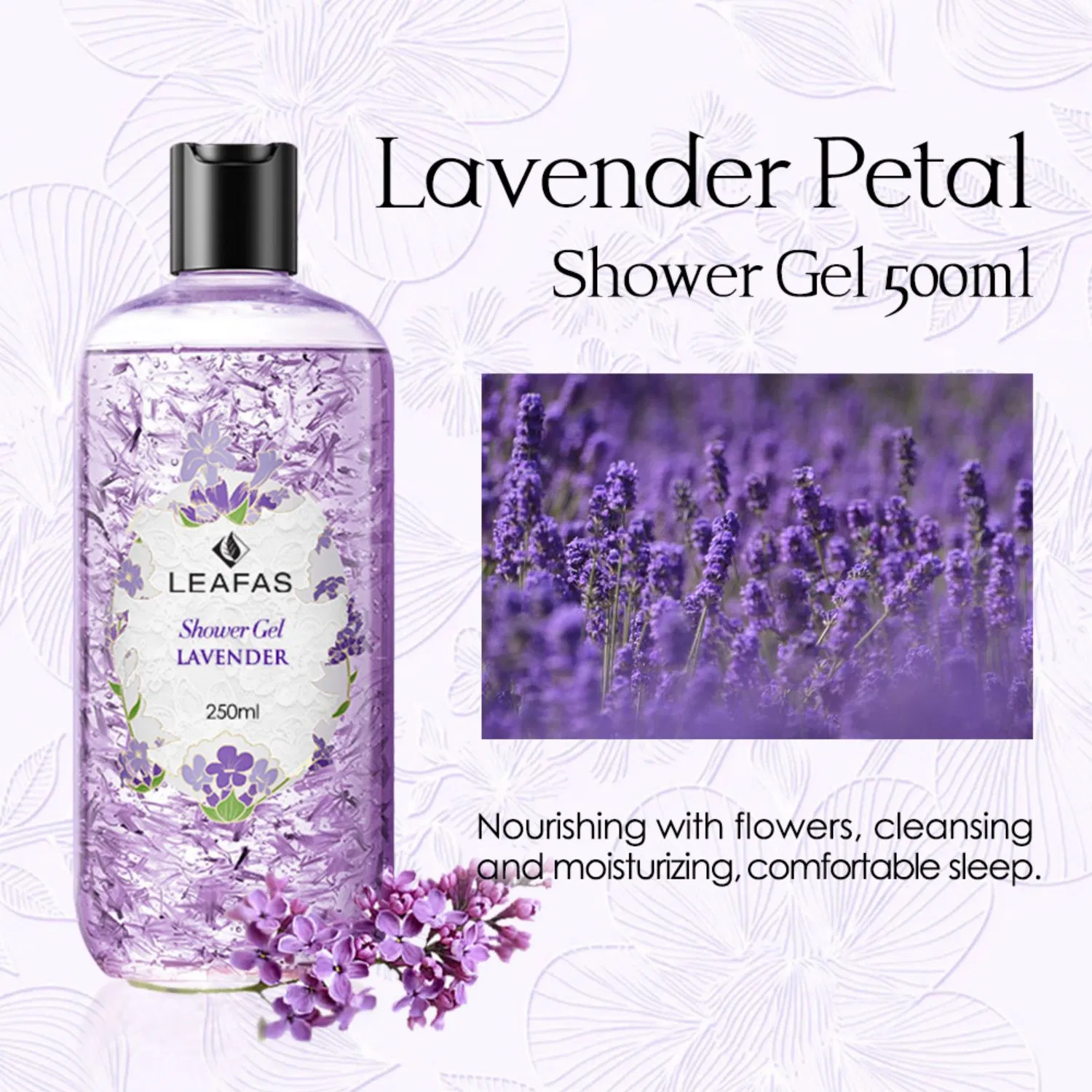 Private Label Nourishing Cleansing Moisturizing Body Care Cherry Blossoms Shower Gel