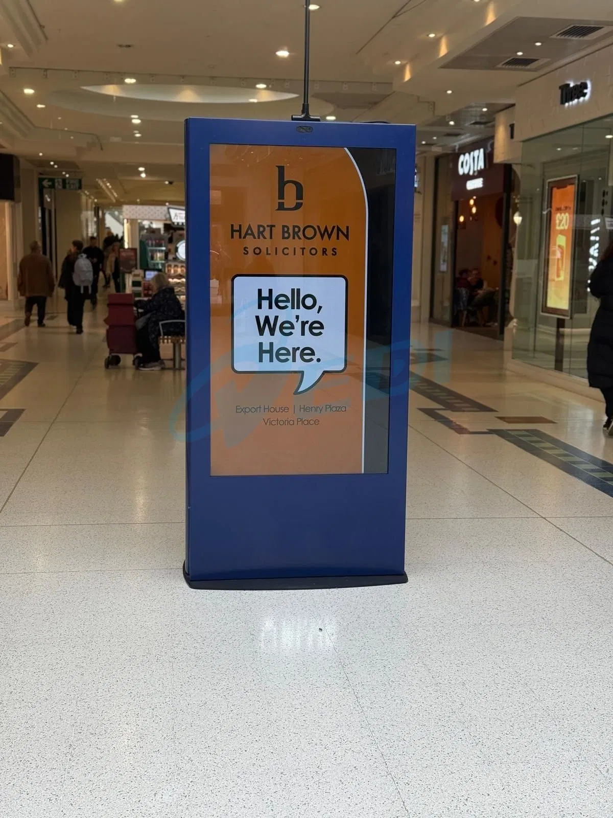 Двусторонний сенсорный LCD киоск 55 дюймов для наружной рекламы