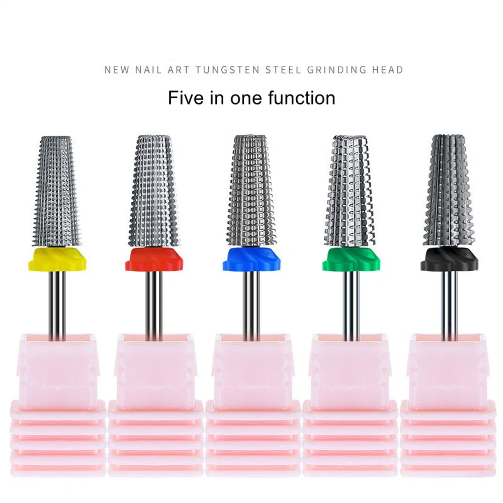 New Quick-Unloading Nail Polish Remover with High Quality and Universal 5-in-1 Nail Art Tungsten Steel Carbide Bits