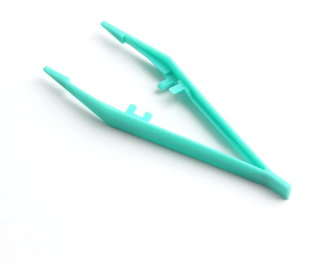 Good Price Disposable Tweezers Toy Plastic Blue Green Tweezers Insect Clips