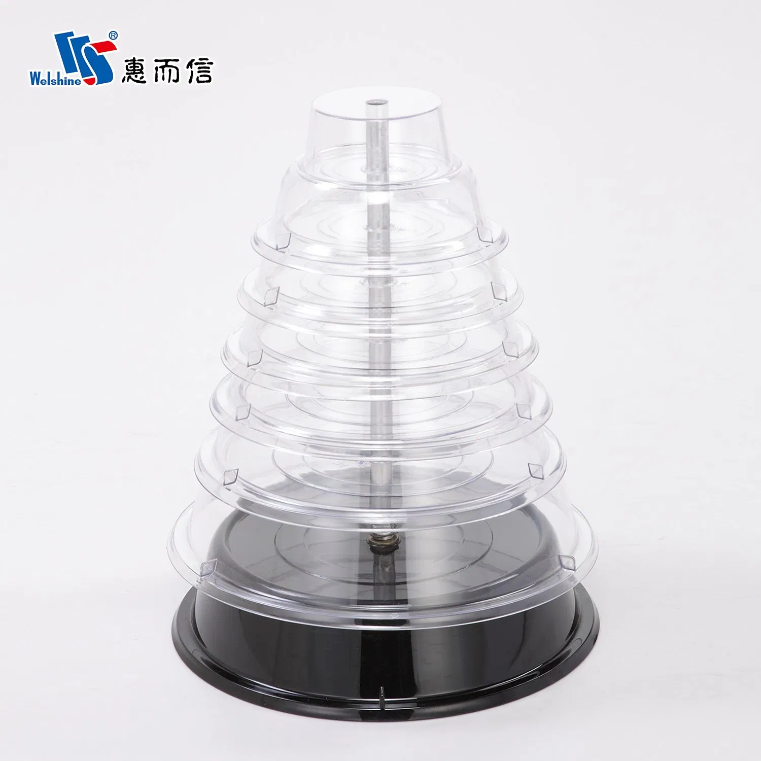 Clear PC Display Stackable Dust Proof Plate Restaurant Food Cover