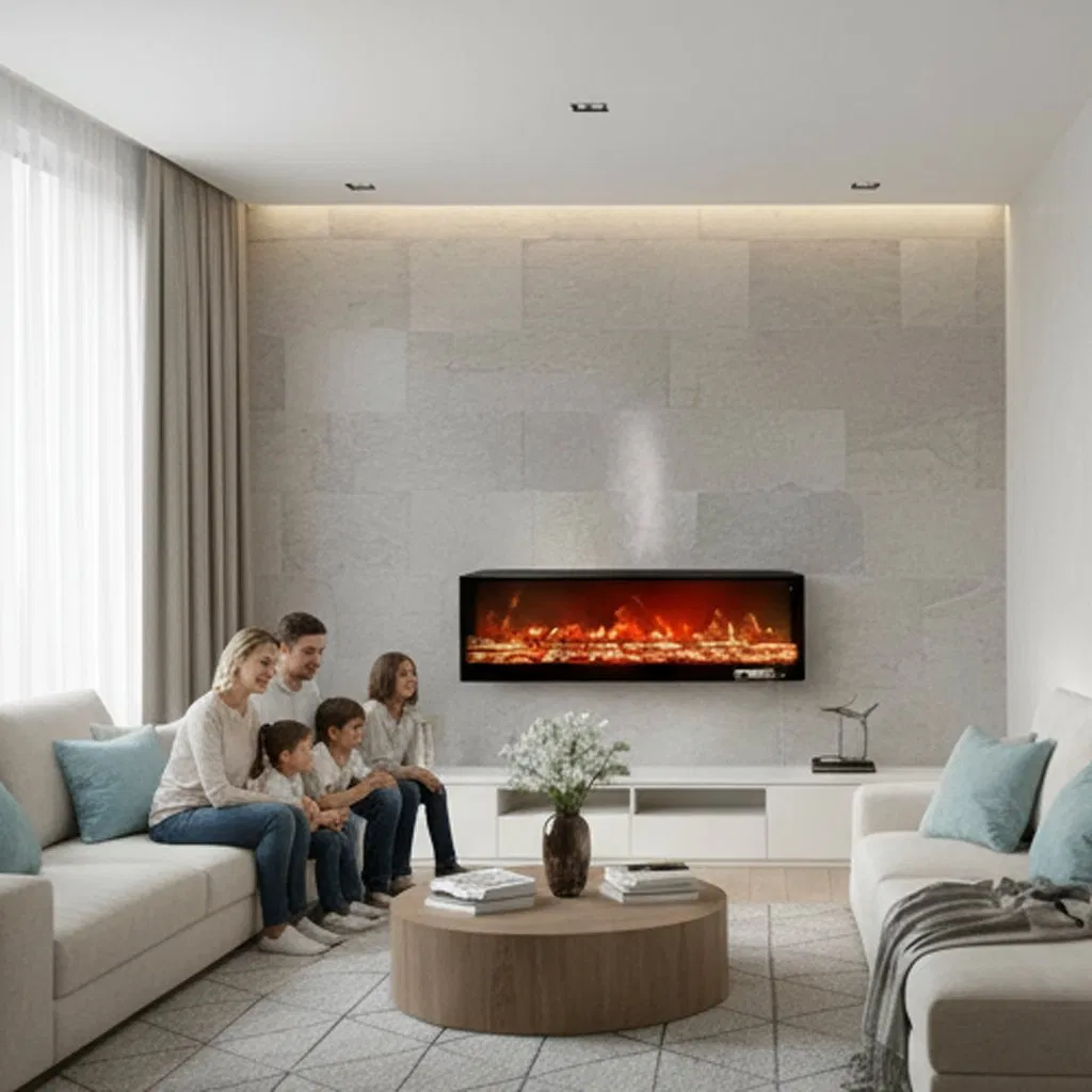 Slim and Stylish Electric Panel Heater for Efficient Home Heating