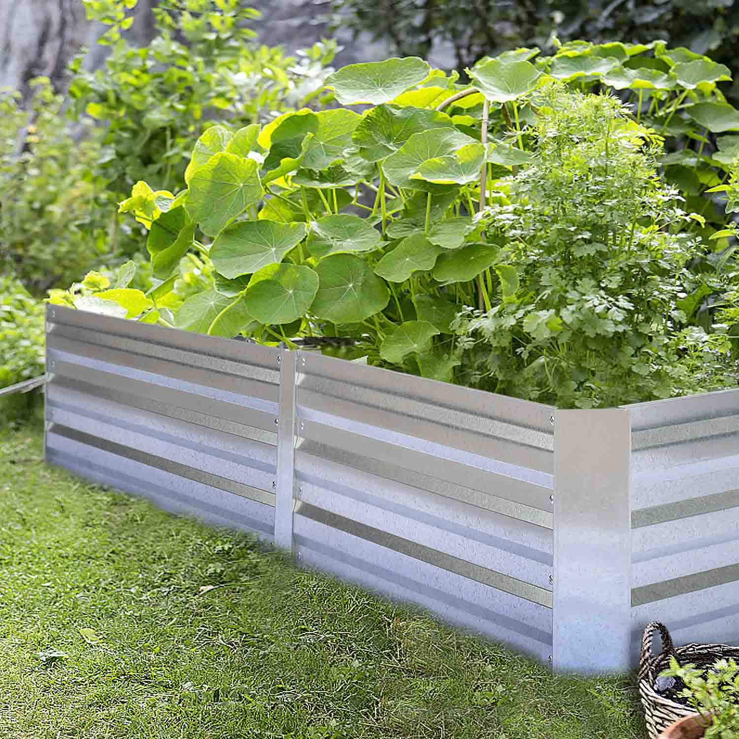 Грядка приподнятая оцинкованная сталь с поливом