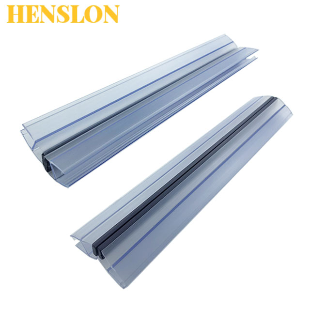 Blue Waterproof Transparent Black Bathroom Glass Door Magnetic Plastic Sealing