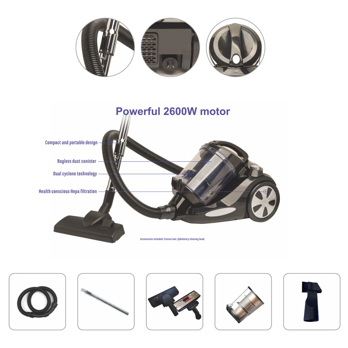 New Products Carpet Home Appliances Electric Industrial Cylone Vacuum Cleaner Handheld Carpet Cleaning Machine New Design Floor Vacuum Cleaner