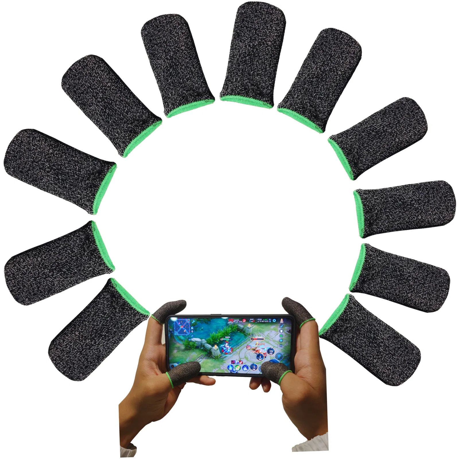 Pubg Thumb Sleeves Anti-Sweat Sliver Fiber Finger Stall Newly Arrival