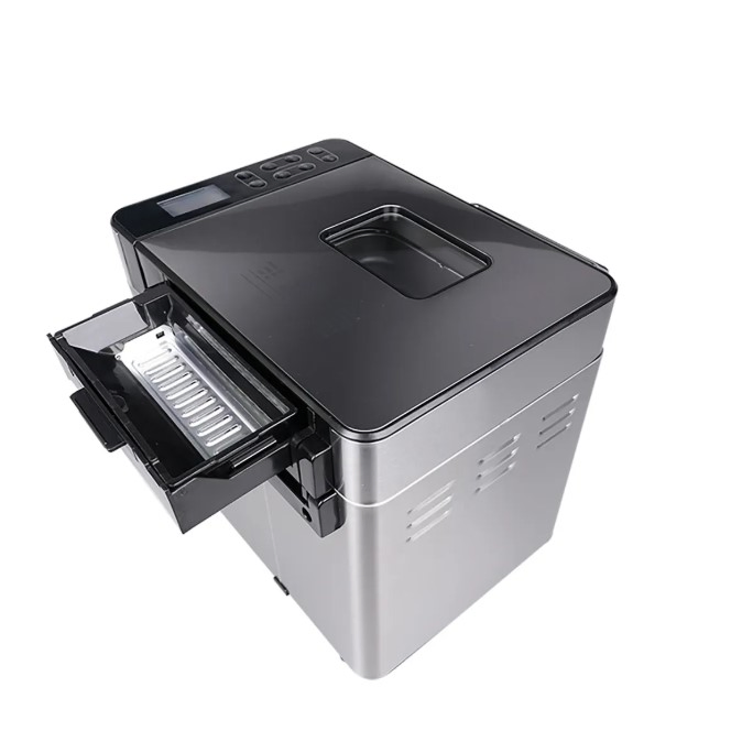Stainless Steel Baking Bread Maker Machine with Light Medium Dark Crust Options