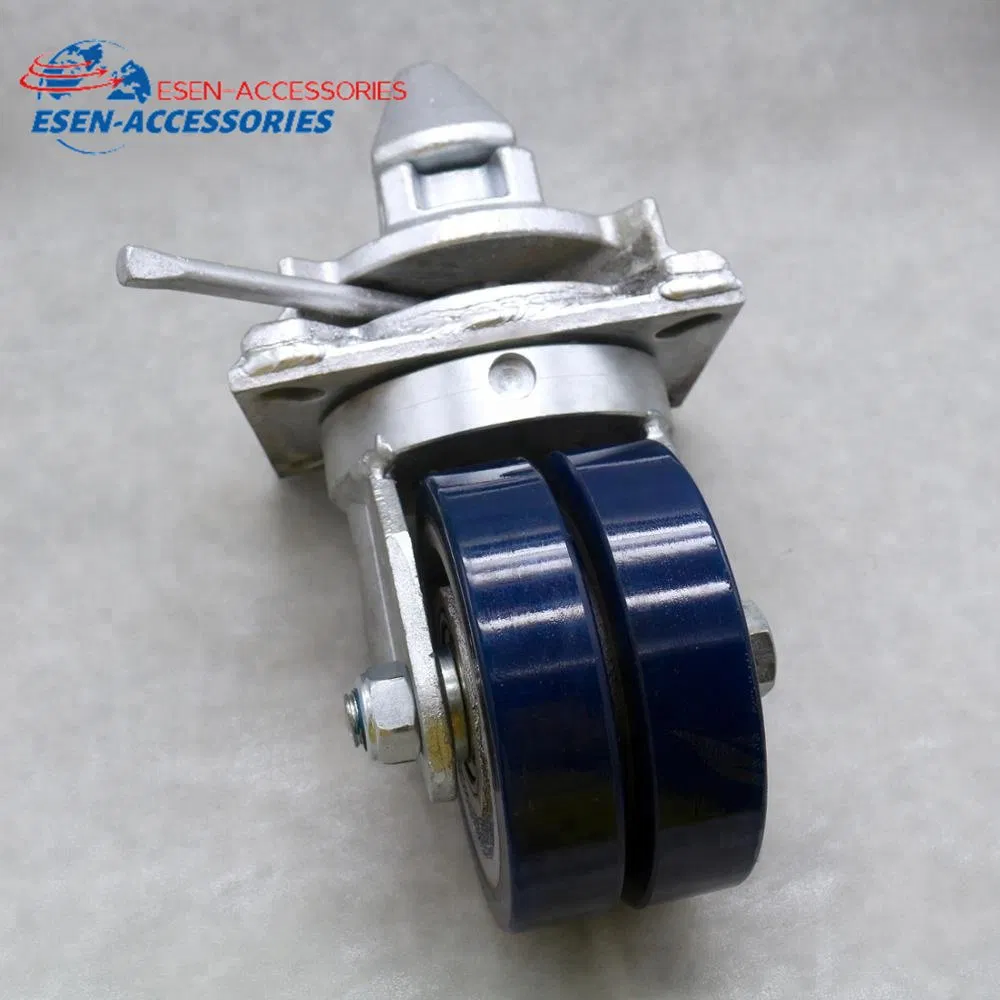 Heavy-Duty Double Wheel Caster for Shipping Containers, 6 Inch