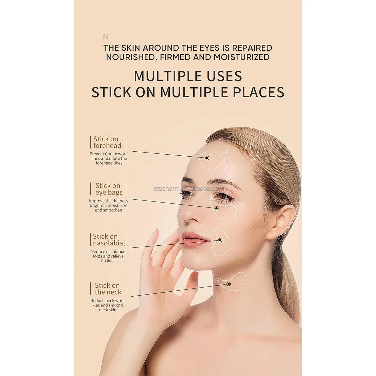 Ls057 Private Label Gel Eye Mask: Avocado Extract, OEM Custom, 30 Pairs