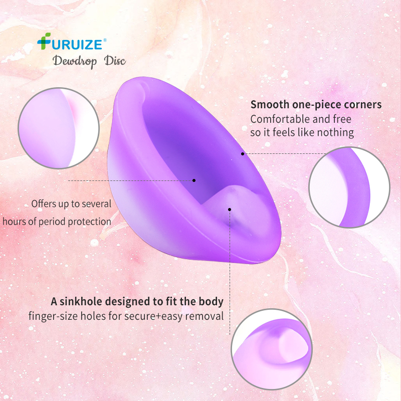 Coletor Menstrual Girls Menstrual Resuable Disc Copa Menstrual Menstrual Cup Medical Silicone Copa Easy to Use Menstrual Disc